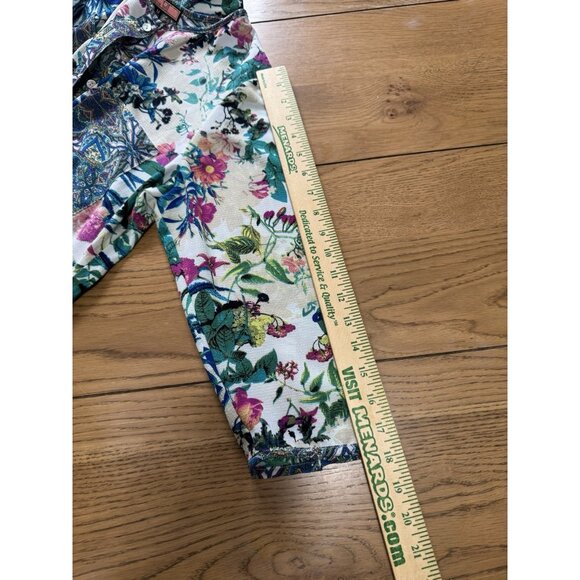 Olive Hill Floral Dress Women Size Medium Colorful Lightweight Buttons Polyester - Picture 6 of 11
